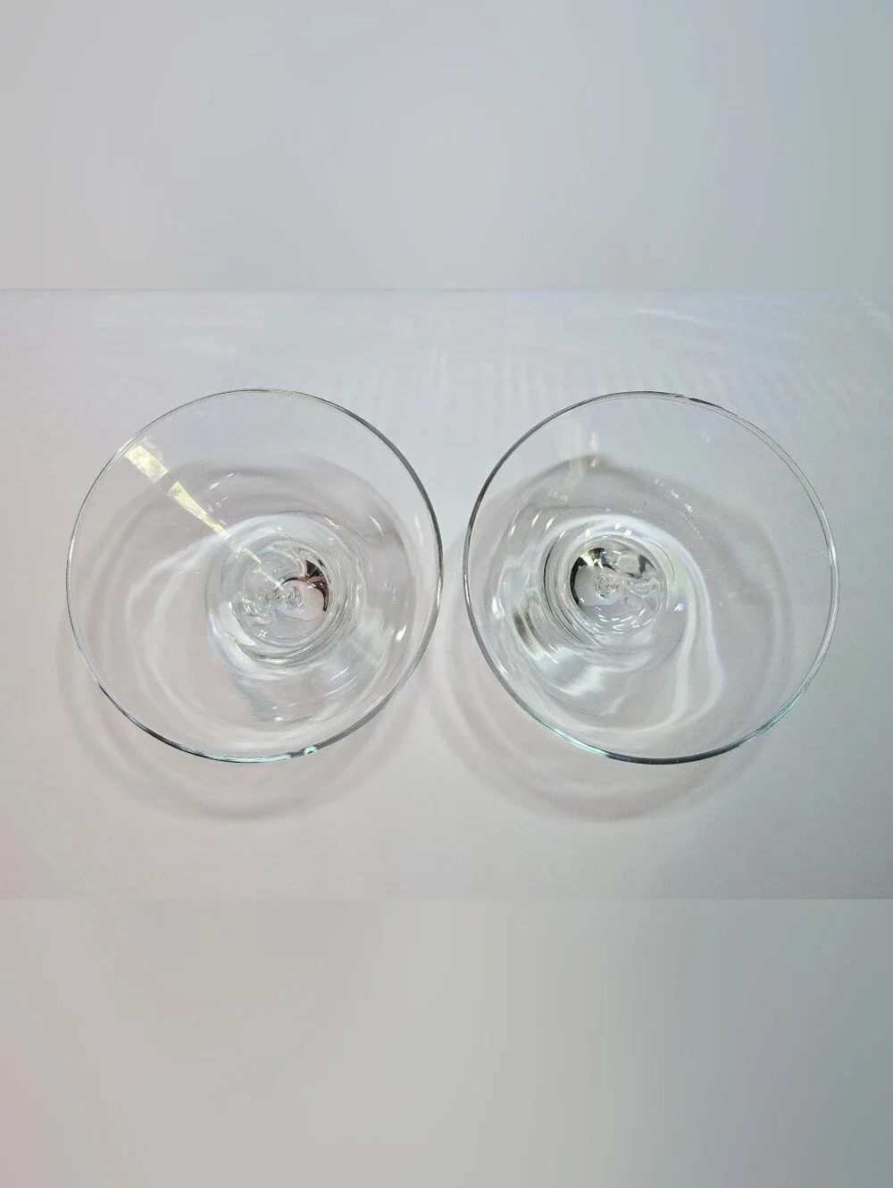 Libbey Z Stem Martini Glass Set of 2 Vintage 6.75